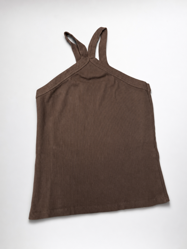 TOP HALTER ESSENTIAL COSTINA - Brown 2